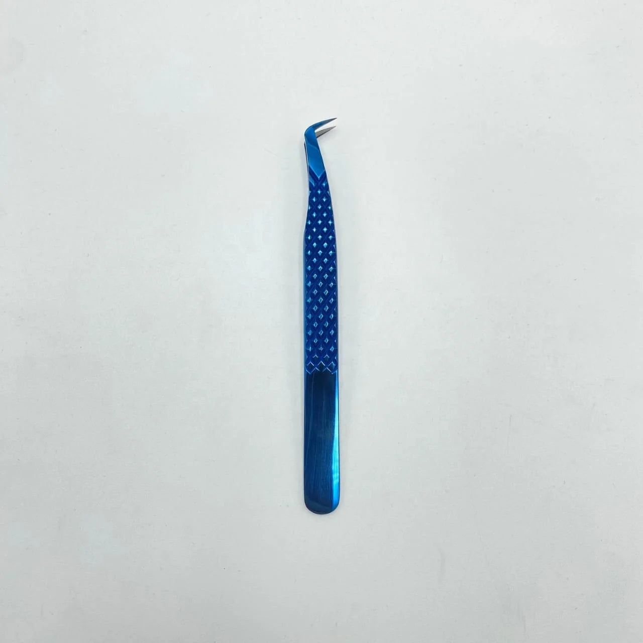 2025 Professional Japanese Sustainable Stainless Steel Eyelash Extension Tweezers Plasma Blue Pointed Fiber Volume Private Label