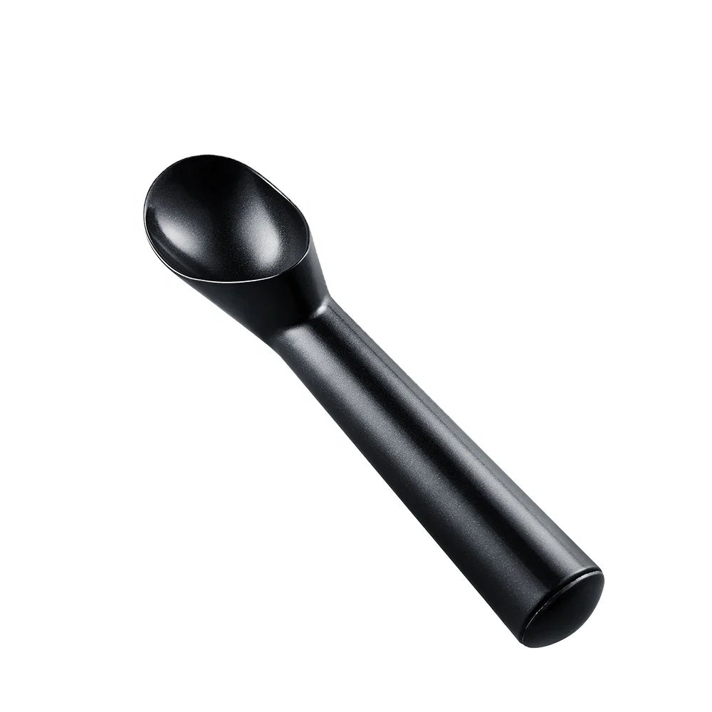 Kwang Hsieh Eco-Friendly Aluminum Alloy Metal Dishwasher Safe Black 17.8cm Stocked Household Ice Cream Scooper