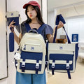 Customized 5-Piece Set Backpack Fashionable Waterproof Travel Elementary School Children's Backpack College School Bag MegaBDM