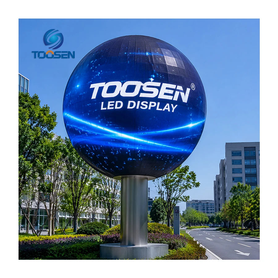 Front Access High Contrast P2 P3 P4 Ball Shape Globe LED Display Screen Any ft Diameter Waterproof Esfera Sphere LED Video Wall MegaBDM