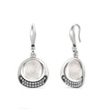 Hypoallergenic Nickel Free Statement Moonstone Dangle Drop Hook Earrings for Women Destiny Jewellery