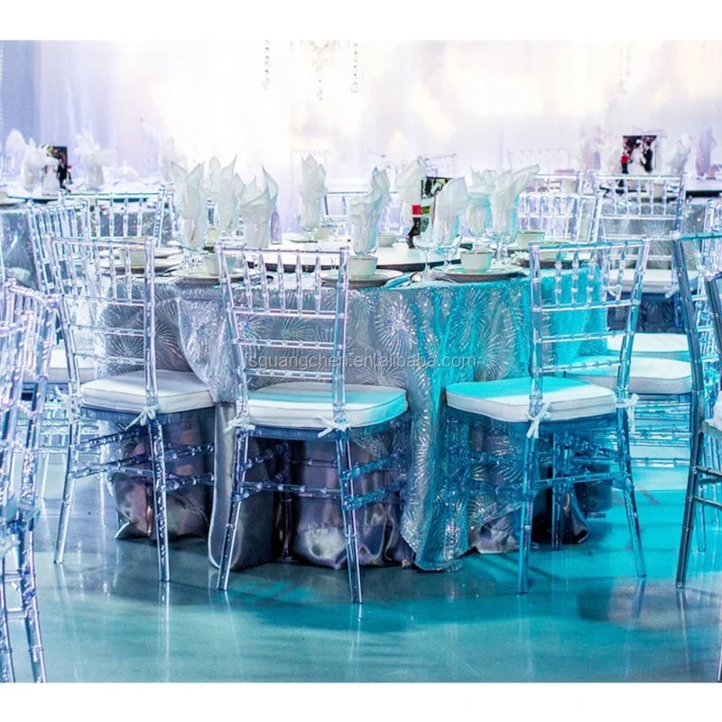 Wholesale Factory Event Furniture Clear Hotel Banquet Dining Room Acrylic Chairs Wholesale for Events