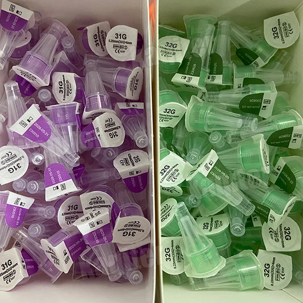 10-200Pcs Insulin Cartridges For Magic Pen Lilly Insulin Injection Pen Medical Insulin Pen Tip 32G 31G 0.23mmx4mm 0.25mmx6mm/8mm