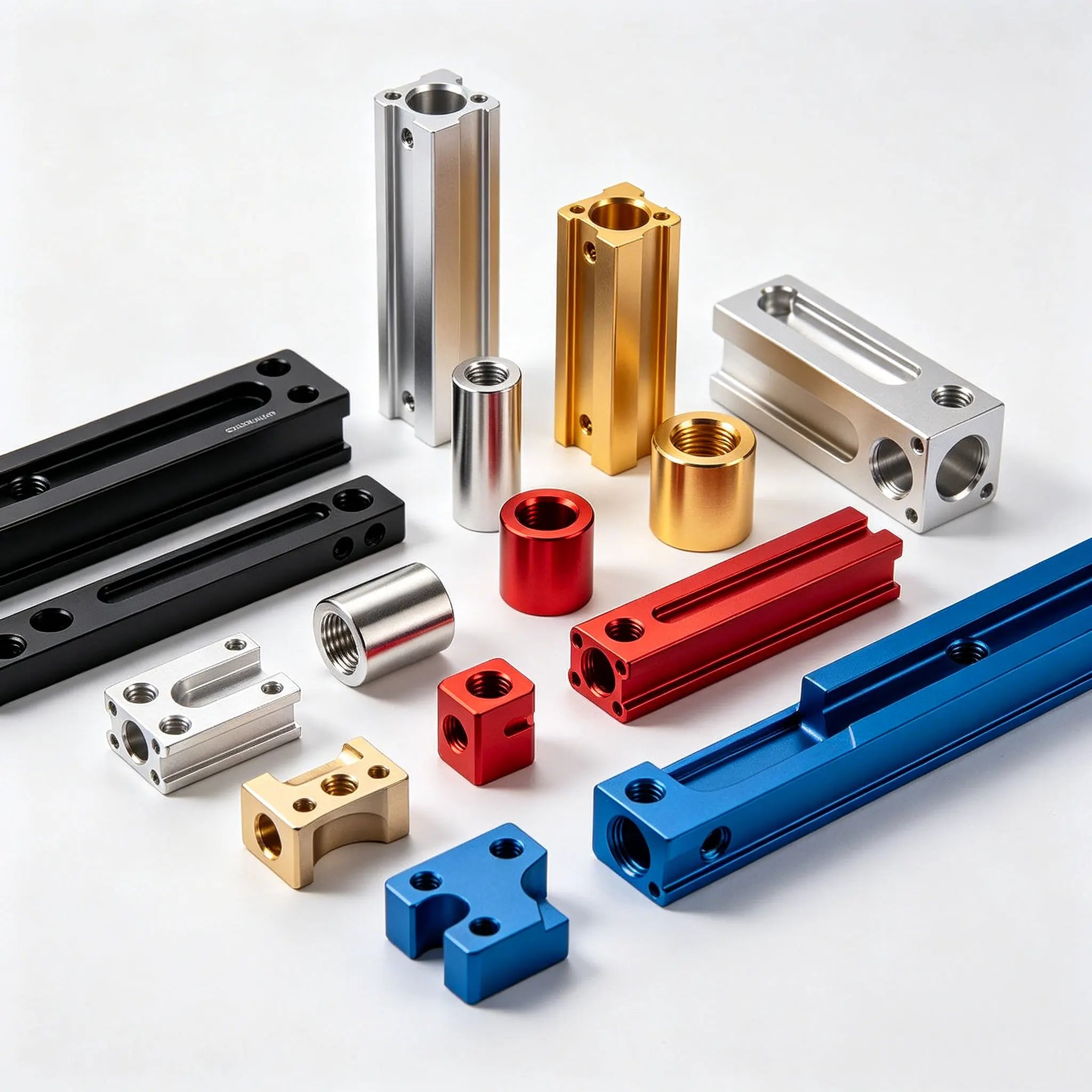 ROOVO Custom CNC Processing Lathe Turning Anodized Aluminum CNC Machining Parts
