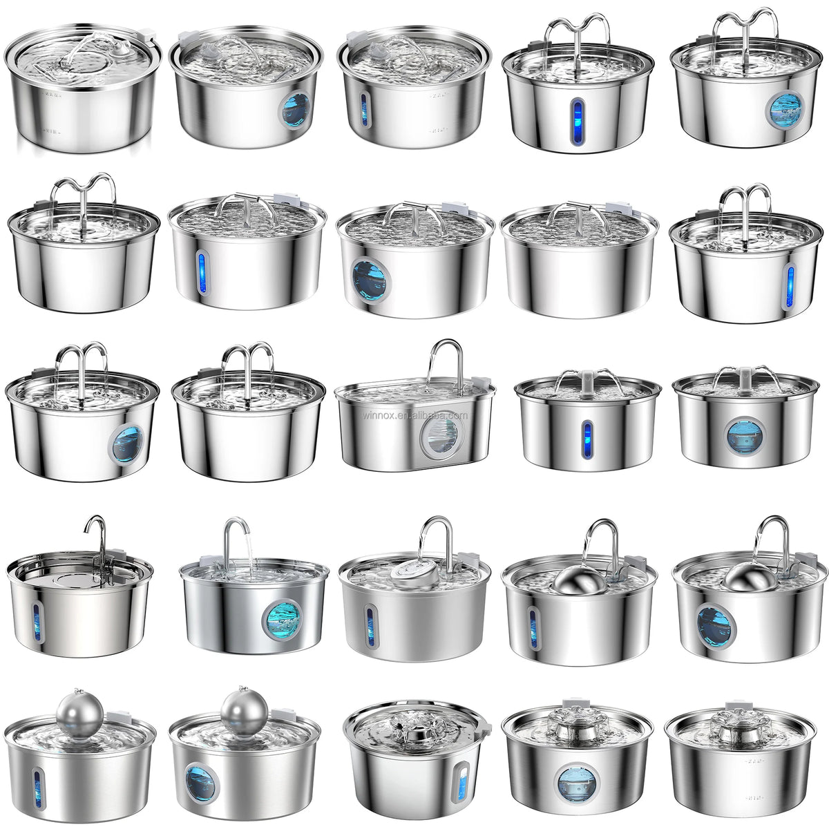Custom Mold Pet Smart Water Dispenser Stainless Steel Large Capacity Dog Water Feeder Injection Molding Development Cat Bowl MegaBDM