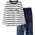 Women's Elegant High Rise Knitted Elastic Waist Breathable Printed Pattern OEM Pajama Casual for Summer Autumn Season