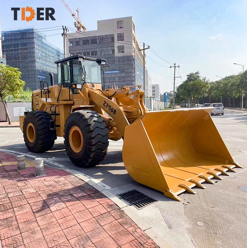 TDER Loader Machine ZT968 6000kg diesel Wheel Loader 6 Ton Front End Loader With EPA Engine
