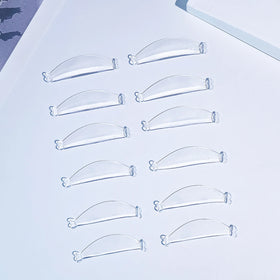Wholesale Glueless Silicon Lash Lift shields Soft 6 Pairs Reuseable Eyelash Perm Rods Salon Self Sticky Lash Lift Pad