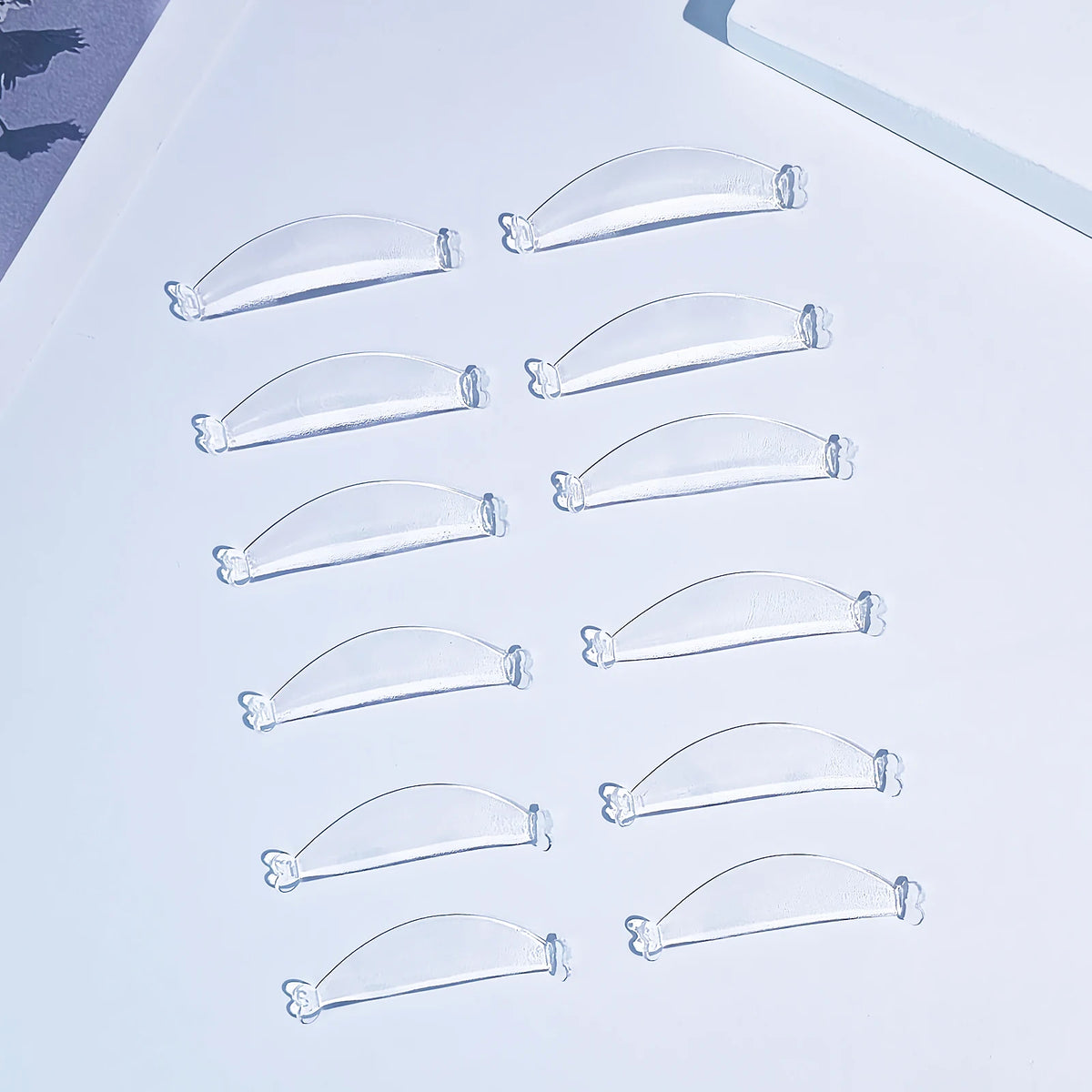 Wholesale Glueless Silicon Lash Lift shields Soft 6 Pairs Reuseable Eyelash Perm Rods Salon Self Sticky Lash Lift Pad MegaBDM