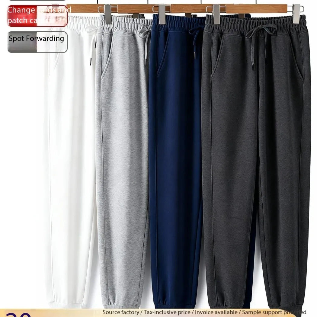OEM Factory Men Fleece Lined Jogger Sweatpants Thick Cotton Casual Tapered Track Pants High Waist Winter Warm Athletic Trousers MegaBDM