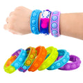 Custom Logo Soft Silicone Fidget Bracelet Adjustable Push Bubble Wristband Sensory Toy for Anxiety Relief Promotional Gifts