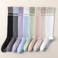 Colorful Yoga Socks Women's Stretch Stockings Fitness Sports Dance Non slip Cotton Socks MegaBDM