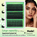 Wholesale 15 Rows 60D-100D 3D Fluffy Clusters Lash Furry Segmented DIY Eyelashes Large-capacity 10-16mm Mix False Eyelash MegaBDM