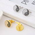 Wholesale New Round Cuff Links New Triangular Cufflinks Stylish Business Shirt Men's Cufflinks
