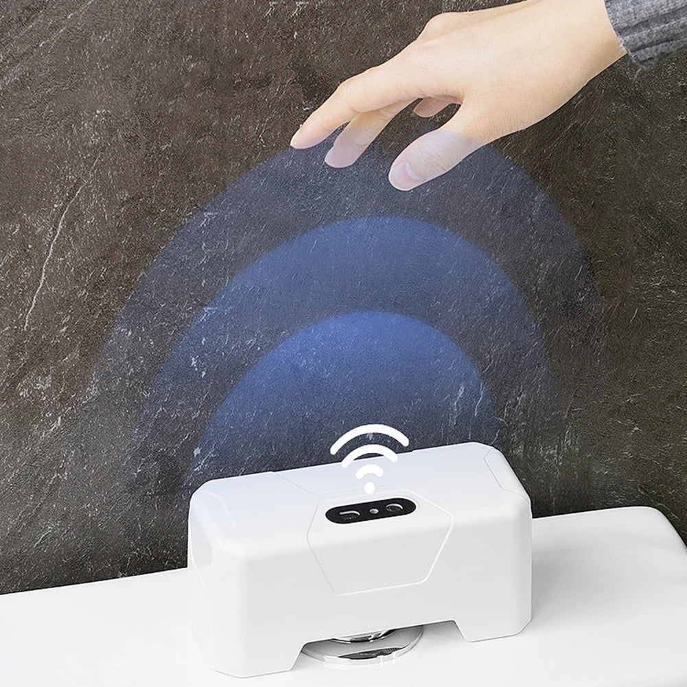 Automatic Toilet Flush Button Induction Toilet Flusher External Infrared Flush Smart Home Hotel Kit Smart Toilet Flushing Sensor