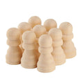 Wooden Puppet Natural Wood Color Chess Wooden Chess Pieces Children's Educational Desktop Game Painted Toys MegaBDM
