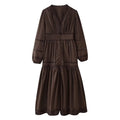 YKD034 Women's Clothing Summer New Retro Long-sleeved Hollow Stitching Holiday Dress Long Muslim Womens 2026 Dubai