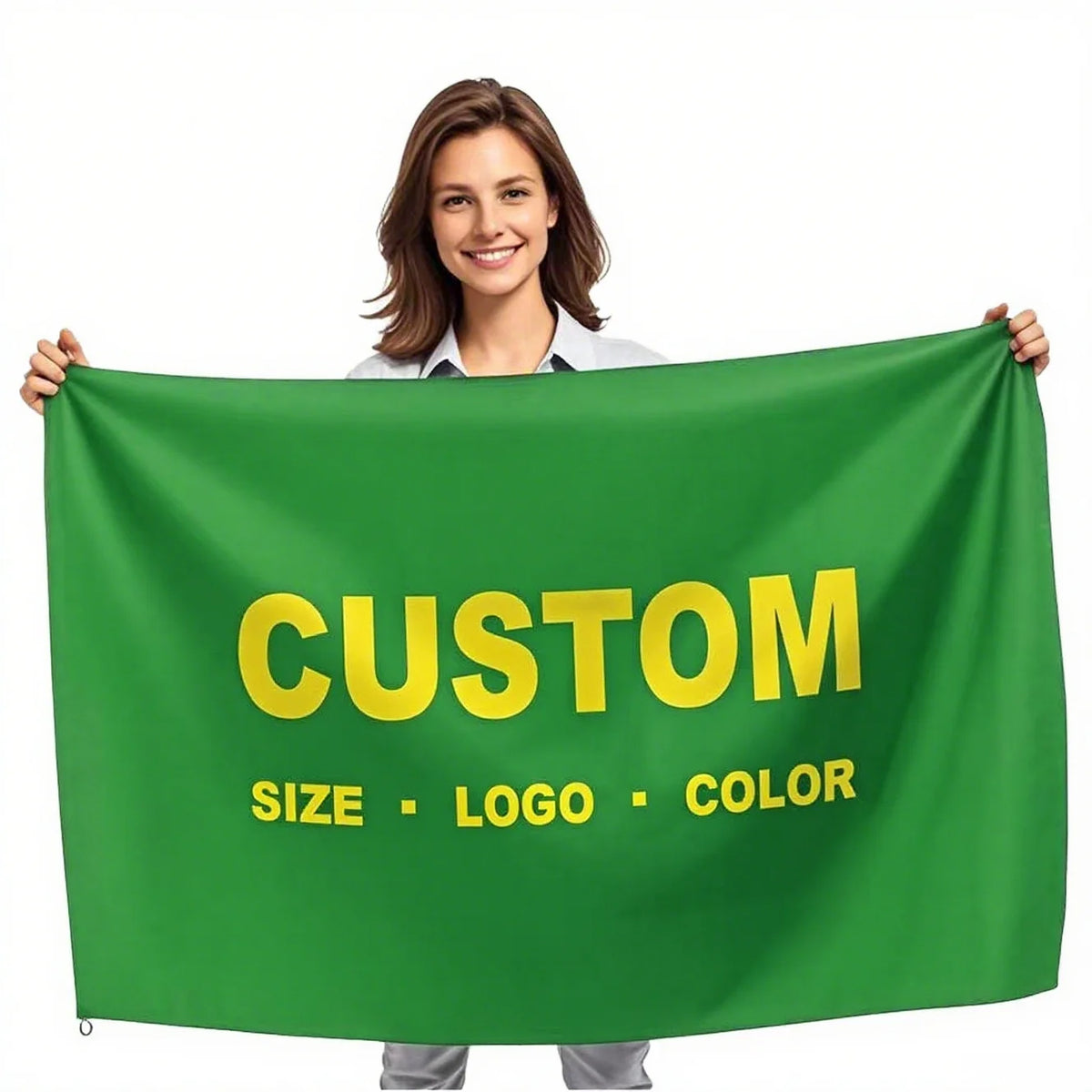 Custom 3x5ft Double-Sided Large Size Polyester Cotton Advertising Flag Promotional Custom Print Logo Design Digital Printing MegaBDM