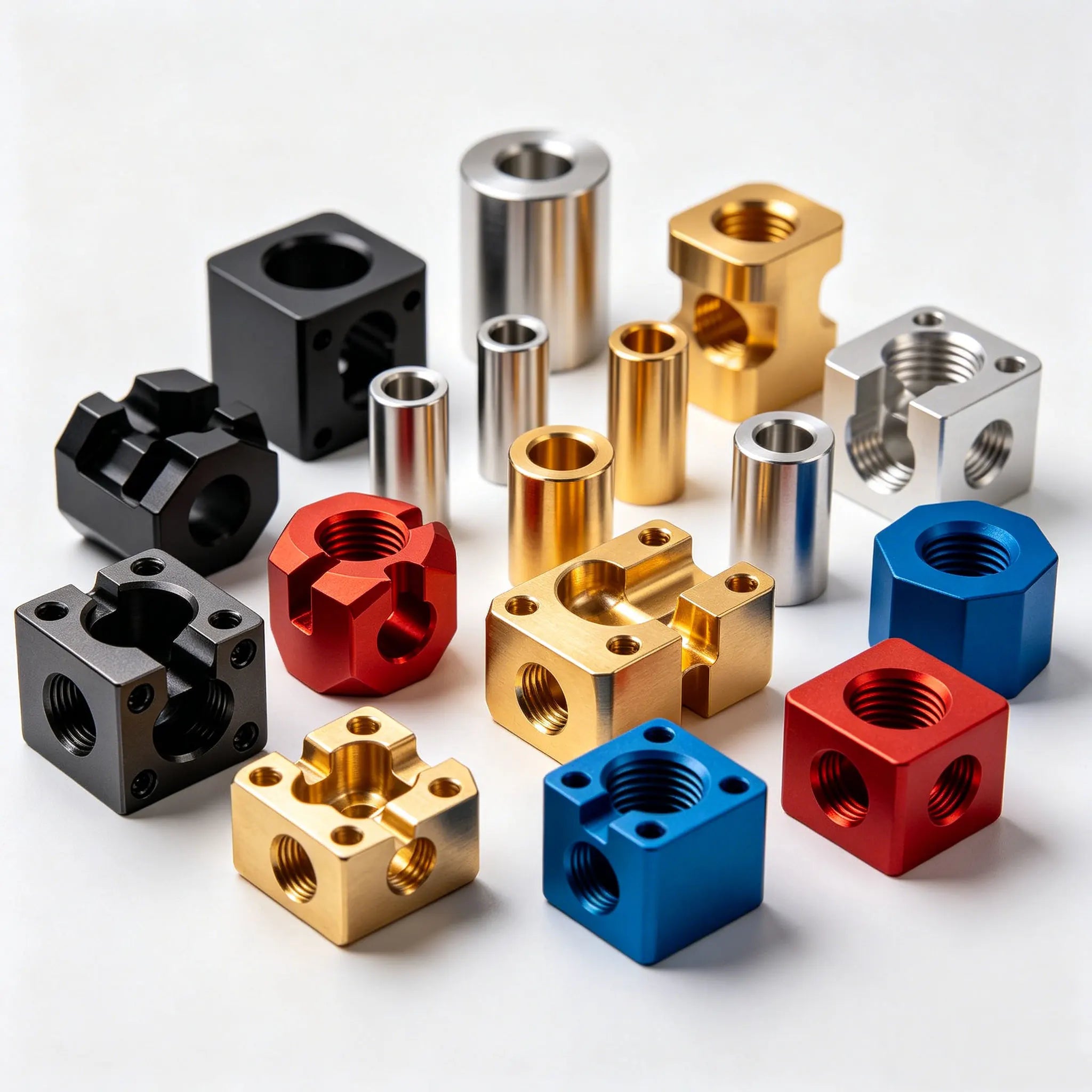 Custom ROOVO R2 OEM CNC Machined Metal Lathe & Milling Parts with Anodizing Aluminum Turning Spare Parts