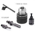 1.5-13mm Capacity 1/2-20UNF Key Drill Chuck with Thread Quick Exhange Adapter SDS Plus Shank Adapter Electric Drills Accessories