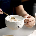 Ice Bear Dinnerware Tableware Wholesale White Ice Bear Shape Ceramic Mug  With Handle and Saucer Cute Coffer Cup Set for Kids