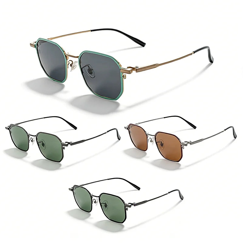 Premium Titanium Frame Sunglasses with Polarized Lenses for Business Trips Outdoor Meetings Daily Commute Luxury Sunglasses MegaBDM