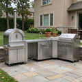 ODM Diy Outdoor Kitchen Environmental Protection for Courtyard Modular Stainless Steel Outdoor Kitchen Cabinet Cool to the Touch MegaBDM