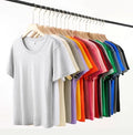OEM Unisex 180G Pure Cotton T Shirt Short Sleeve Classic Style Solid Casual Crew Neck Summer Basic Wholesale Clothing T Shirt MegaBDM
