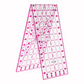 Clear & Accurate GoldenWay Non-Slip Acrylic Folding Quilting Ruler 15x30 cm 6x12 Inch 2.8mm Thick Sewing Supplies
