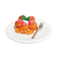 1/6 1/12Doll House Simulation Miniature Mini Cream Fruit Dessert Ornament Model Decor Shooting Props 1 Set
