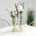 Glass Test Tube Vase Hydroponic Plant Propagation Station Metal Frame Flower Vase Tabletop Plant Holder MegaBDM