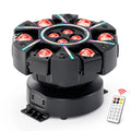 U`King 150W LED RGBW Six Arm Laser Beam Moving Head Light Red Green Starry Effect Stage Lighting DMX for Disco DJ Bar Party MegaBDM