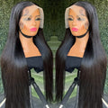 Cheap 12A 100% Virgin Cuticle Human Lace Front Wigs Super Double Drawn Black Women Glueless HD for Straight Wigs