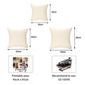 China Factory Wholesale Linen Square Hotel Use Soft Zipper Sublimation Pillow Cover Personalized