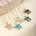 QIKU Chai Pendant 18K Gold Plated Women JUDAISM Jewelry Israel Jewish Necklace for Woman Jewelry Gift