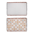 Wholesale Eco-Friendly Breathable Woven Soft Durable Personalized Gift Sublimation Throw Blanket with Tassel Fringe All-Season