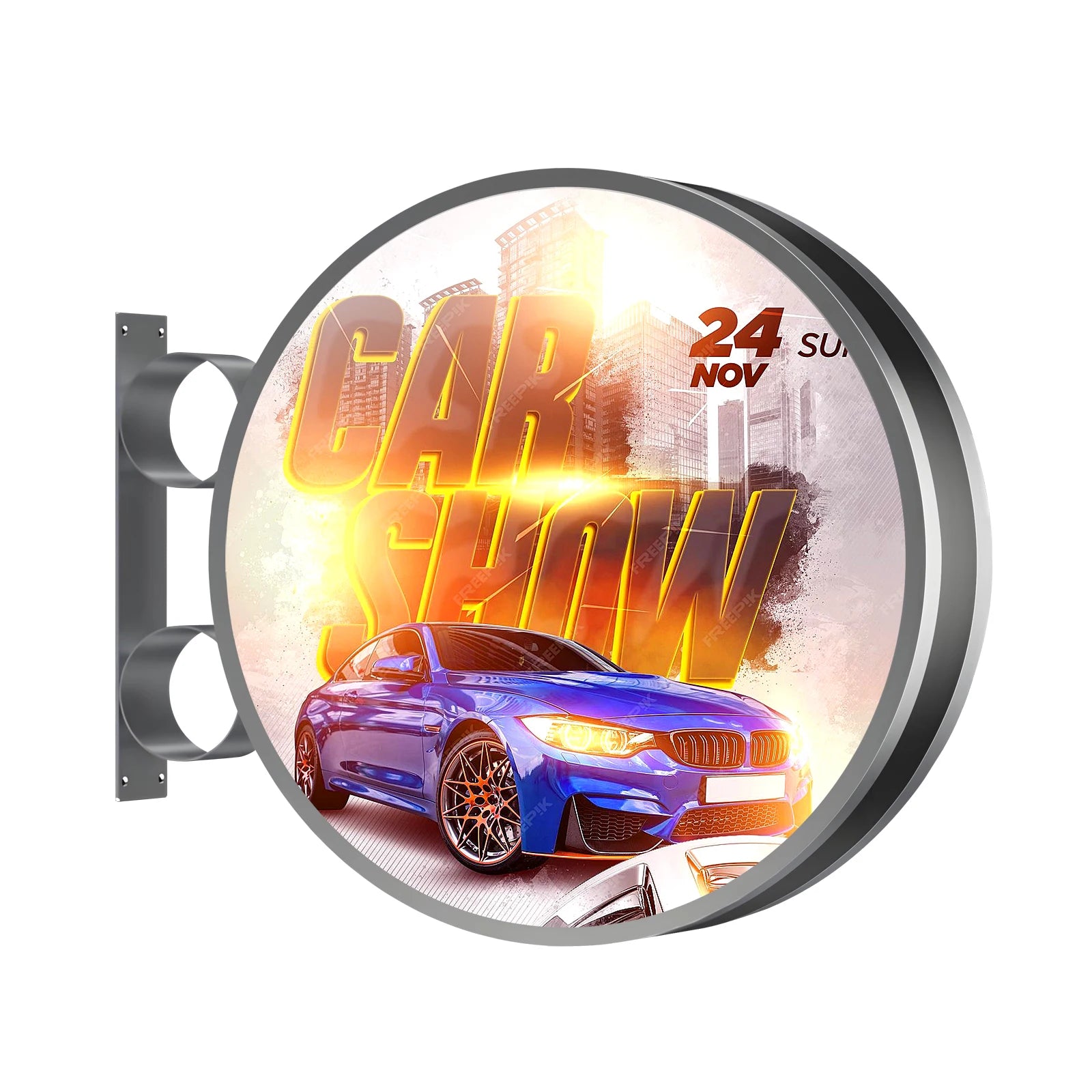 New Release 3D Hologram Fan Advertising Billboard Digital Signage Double Side Display Coffee Sign Restaurant Menu Sign With Lid