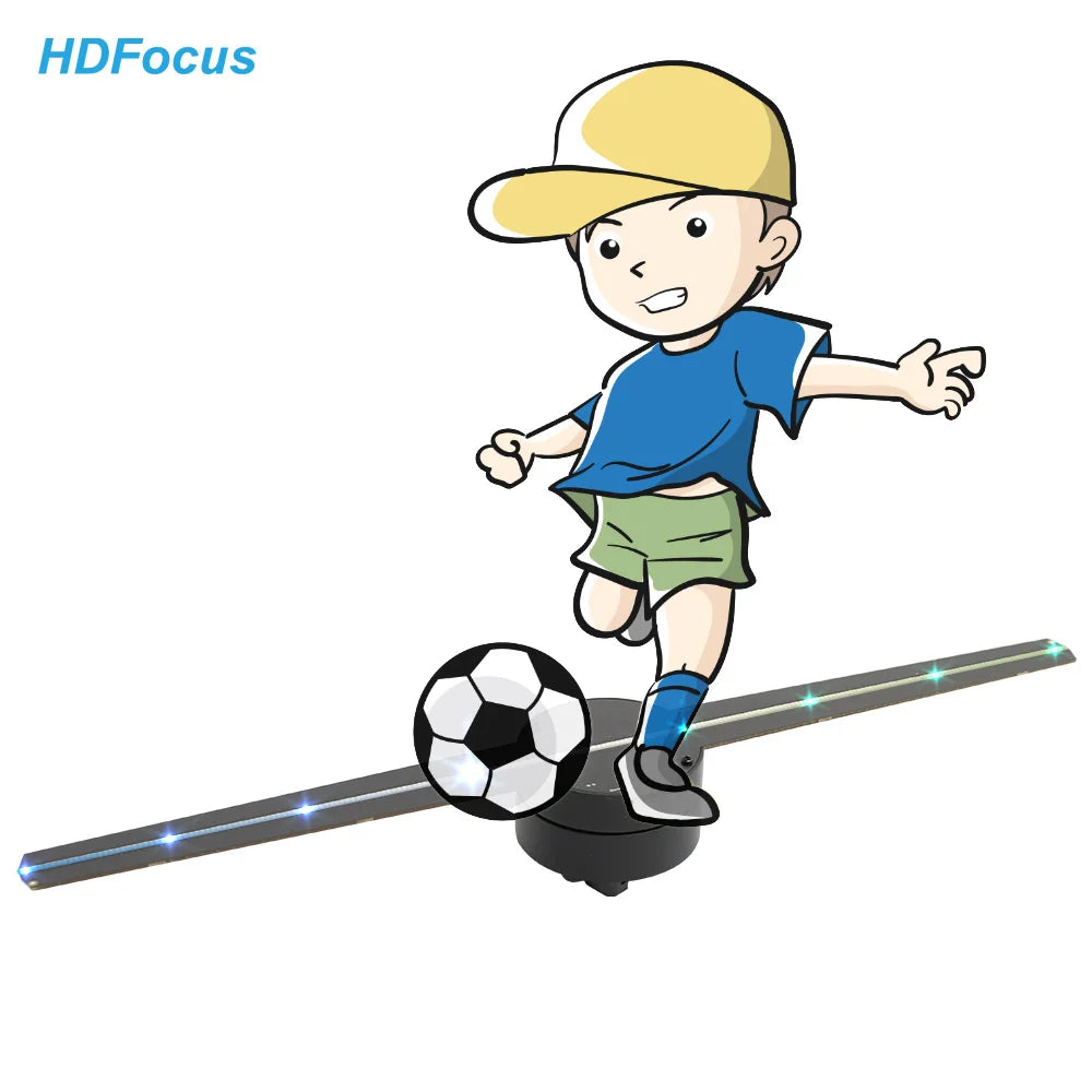 Led Holographic Fan 42cm Indoor & Outdoor Advertising Display Screen 3d Led Wifi Hologram Fan