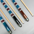 Factory Direct Leather Grip Maple Wood Center Joint Durable Pool Cue Stick for Billiard Halls with Pin Protectors