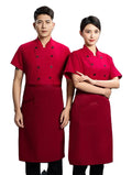 Oem Customize logo Design Embroidery Long-sleeved Catering Kitchen Work Clothes Hotel Chef Uniforms