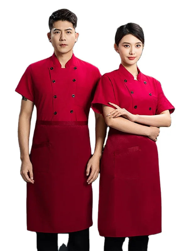 Oem Customize logo Design Embroidery Long-sleeved Catering Kitchen Work Clothes Hotel Chef Uniforms