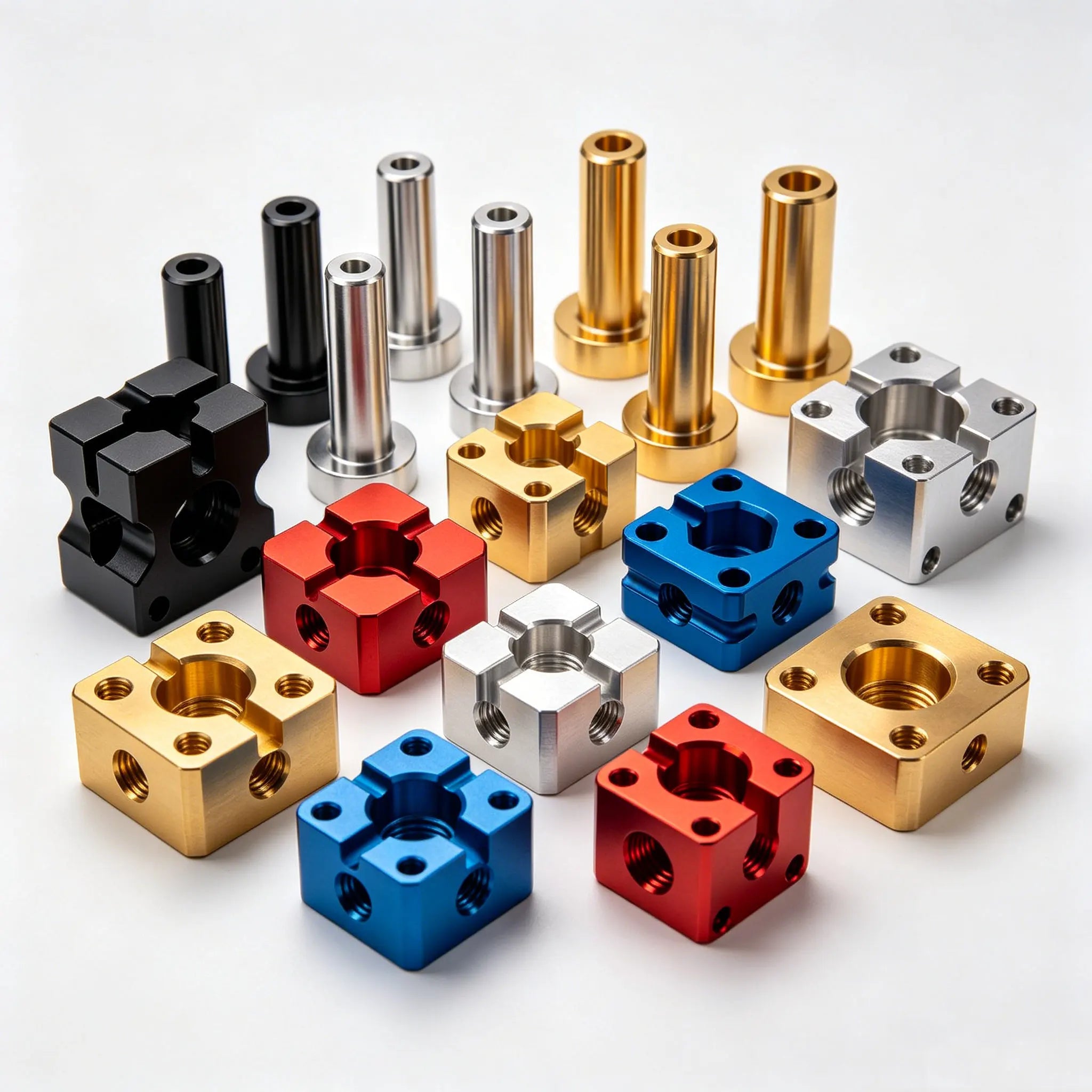 ROOVO Customized Stainless Steel & Aluminum CNC Machining Parts 6061 7075 2618 CNC Milling Turning Components 0.01mm Tolerance