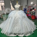Jancember XS032 Beautiful Sleeveless Empire Ball Gown Wedding Women's Dresses