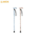 Custom OEM Aluminum Multi-color Matched Adjustable Folding Cane Four Feet Poles CE Certified Rehabilitation Therapy Supplies