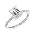 GRA Certified Fine Women Jewelry S925 Sterling Silver 1.75CT Emerald Cut  Moissanite Baguette Wedding Ring Destiny Jewellery