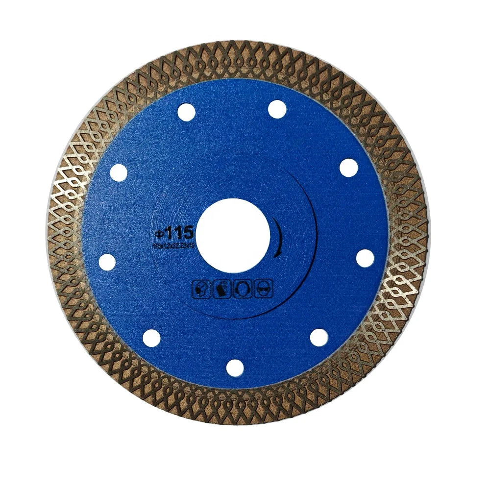 OEM 4.5inch 115mm Sharp Porcelain Diamond Cutting Disc Wet/dry X Mesh Turbo Diamond Cutting Saw Blade for Ceramic Tile