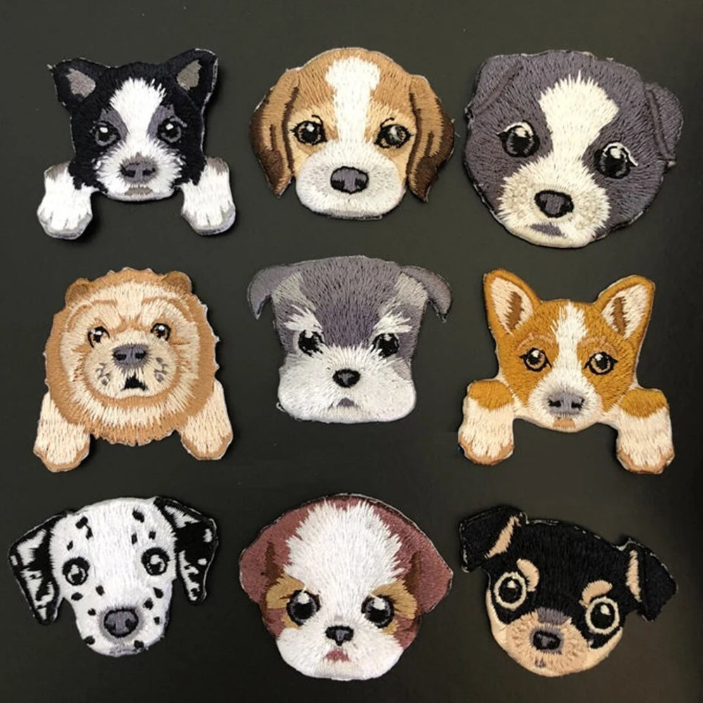 Handmade Iron-on Embroidery Cat Dog Patches for Clothes Garment Accessories Made of Felt Fabric MegaBDM