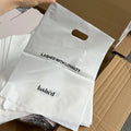 Custom Printed Shopping Plastic Bag Die Cut Handle Carry For Boutique Retail Four-Finger Tote Bag MegaBDM