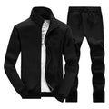 Bangladesh China Factory Price Custom Logo Embroidery Autumn/Winter Men's Casual Loose Solid Color Jacket Pants Two-Piece Set