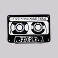 I LIKE MUSIC Enamel Pin Brooch Pines Lapel Pins Badge on Backpack Clothing Accessories Vintage Jewelry Music Enthusiasts Gifts MegaBDM